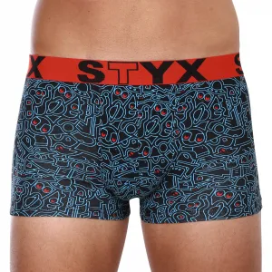 3PACK pánske boxerky Styx art športová guma viacfarebné (3G12672) M, trenky