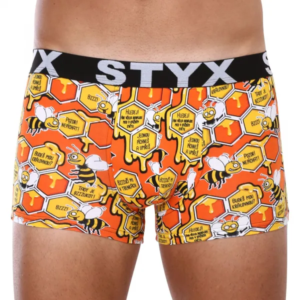 3PACK pánske boxerky Styx art športová guma viacfarebné (3G13714) S, trenky