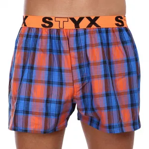 3PACK pánske trenky Styx športová guma viacfarebné (3B100619) S, trenírky