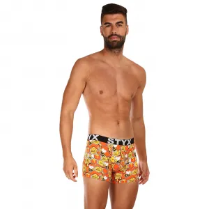 3PACK pánske boxerky Styx long športová guma viacfarebné (3U12914) M, trenky