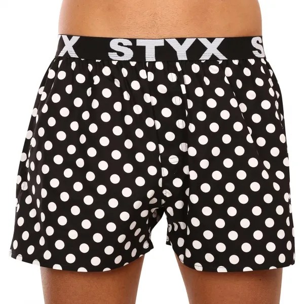 3PACK pánske trenky Styx art športová guma viacfarebné (3B11830) M, trenírky