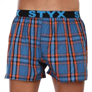 3PACK pánske trenky Styx športová guma viacfarebné (3B100710) M, trenírky