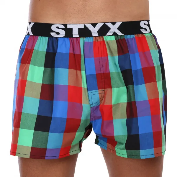 5PACK pánske trenky Styx športová guma viacfarebné (5B093120) M, trenírky