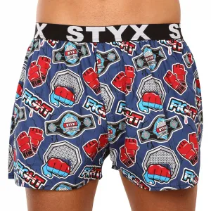 3PACK pánske trenky Styx art športová guma viacfarebné (3B13946) M, trenírky