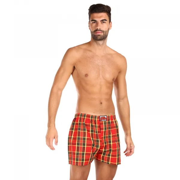 Pánske trenky Styx klasická guma viacfarebné (A1014) M, trenírky