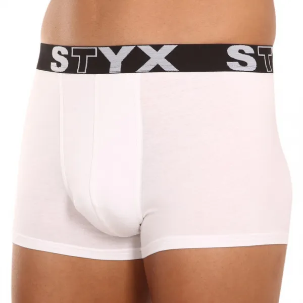 3PACK pánske boxerky Styx športová guma biele (3G1061) M, trenky