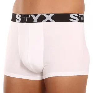 3PACK pánske boxerky Styx športová guma biele (3G1061) M, trenky