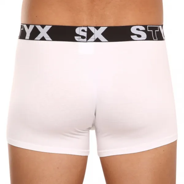 3PACK pánske boxerky Styx športová guma biele (3G1061) M, trenky