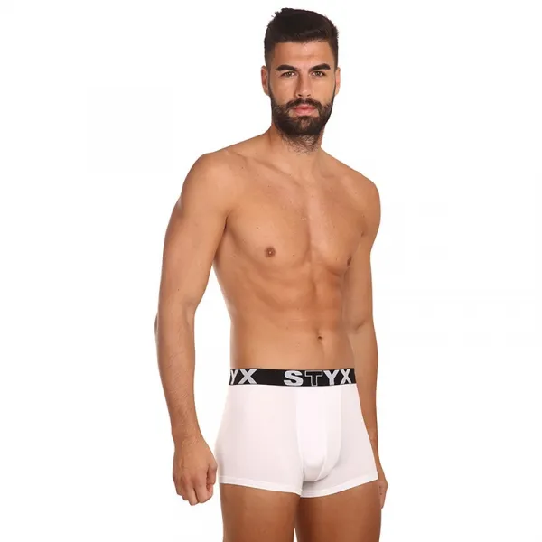3PACK pánske boxerky Styx športová guma biele (3G1061) M, trenky