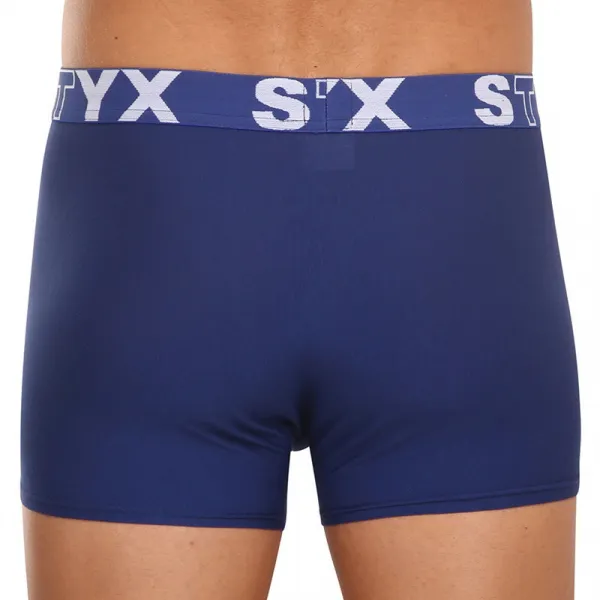 3PACK pánske boxerky Styx športová guma tmavo modré (3G968) M, trenky