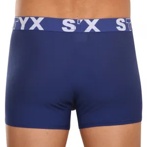 3PACK pánske boxerky Styx športová guma tmavo modré (3G968) M, trenky