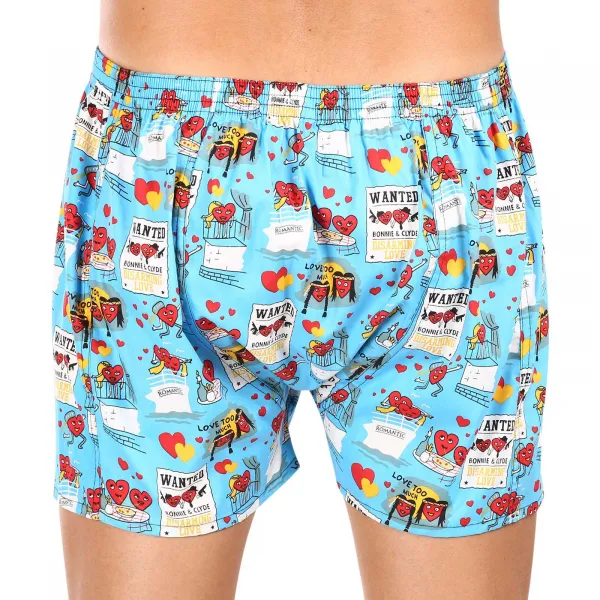 Pánske trenky Styx art klasická guma Valentín pary (A1756) S, trenírky