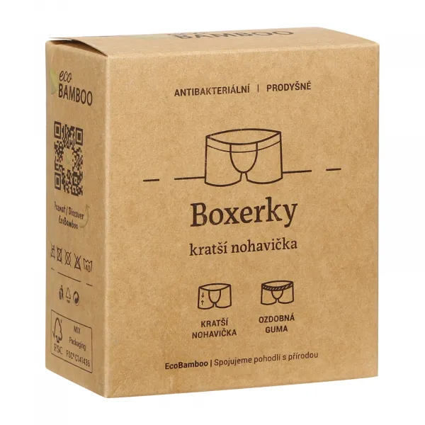Pánske boxerky Gino sivé (73126) M, trenky