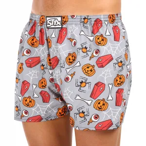Pánske trenky Styx art klasická guma Halloween rakvy (A1752) M, trenírky