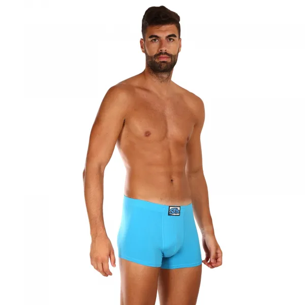 Pánske boxerky Styx klasická guma svetlo modré (Q1169) S, trenky