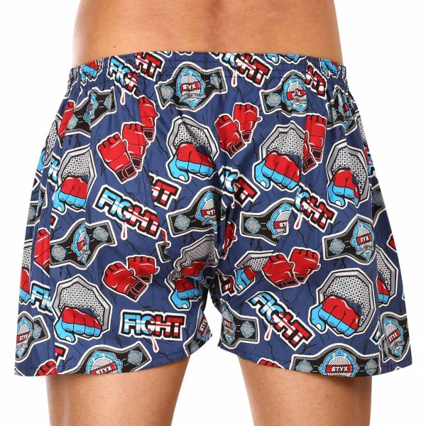 Pánske trenírky Styx art klasická guma nadrozmer fight (E1556) 3XL