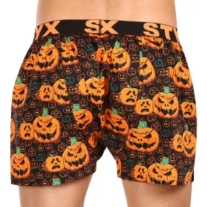 Pánske trenírky Styx art športová guma Halloween tekvica (B1755) S