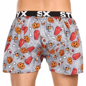 Pánske trenírky Styx art športová guma Halloween rakvy (B1752) S