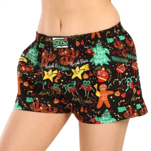 Dámske trenky Styx art klasická guma Vianoce ozdoby (K1754) S, trenírky