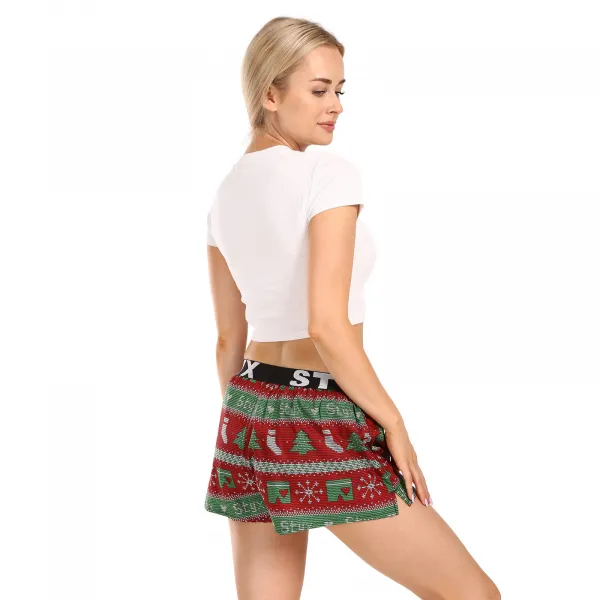 Dámske trenky Styx art športová guma Vianoce pletené (T1658) L, trenírky