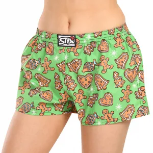 Dámske trenky Styx art klasická guma Vianoce perníčky (K1753) S, trenírky