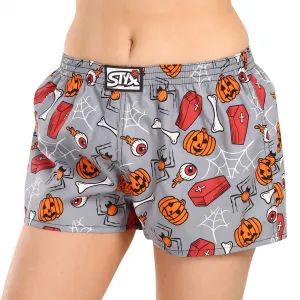 Dámske trenky Styx art klasická guma Halloween rakvy (K1752) M, trenírky