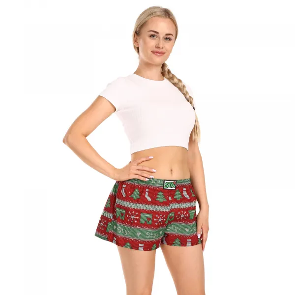 Dámske trenky Styx art klasická guma Vianoce pletené (K1658) M, trenírky