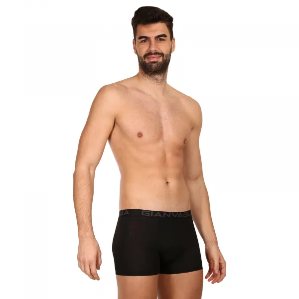 10PACK pánske boxerky Gianvaglia čierné (023) M, trenky
