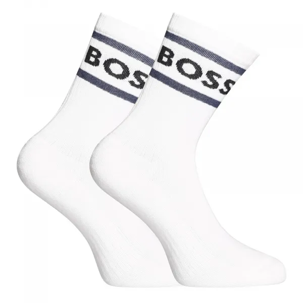 3PACK ponožky BOSS vysoké bielé (50469371 106) M