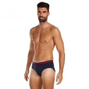 3PACK pánske slipy HUGO modré (50503100 411) S