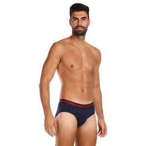 3PACK pánske slipy HUGO modré (50503100 411) S