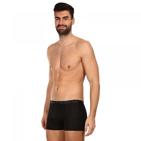 10PACK pánske boxerky Gianvaglia čierné (023) M, trenky