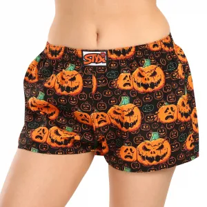 Dámske trenky Styx art klasická guma Halloween tekvica (K1755) M, trenírky
