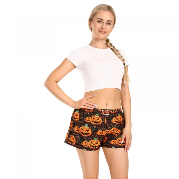 Dámske trenky Styx art klasická guma Halloween tekvica (K1755) M, trenírky