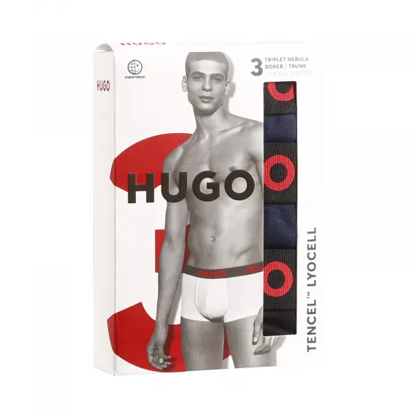 3PACK pánske boxerky HUGO viacfarebné (50496723 406) L, trenky
