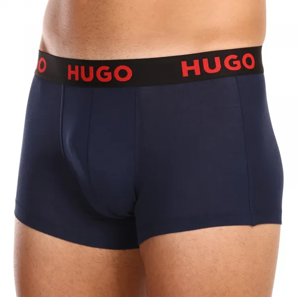3PACK pánske boxerky HUGO viacfarebné (50496723 406) L, trenky