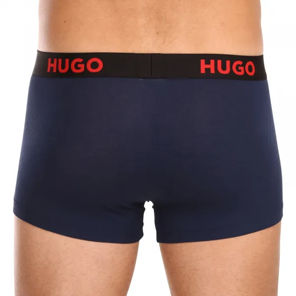 3PACK pánske boxerky HUGO viacfarebné (50496723 406) L, trenky
