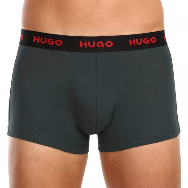 3PACK pánske boxerky HUGO viacfarebné (50469766 303) M, trenky