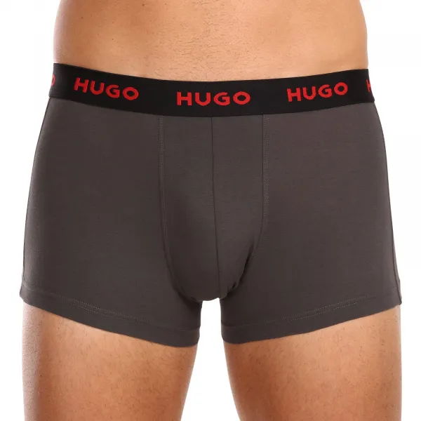 3PACK pánske boxerky HUGO viacfarebné (50469766 303) M, trenky