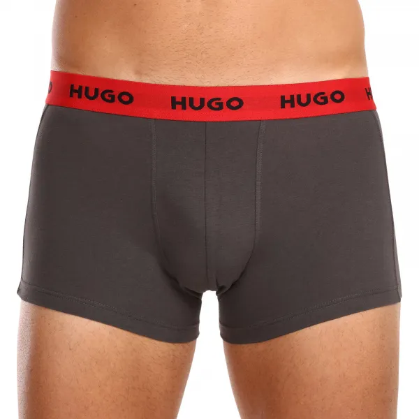 3PACK pánske boxerky HUGO viacfarebné (50469766 031) M, trenky