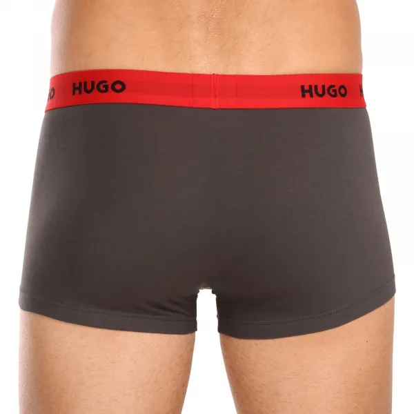 3PACK pánske boxerky HUGO viacfarebné (50469766 031) M, trenky