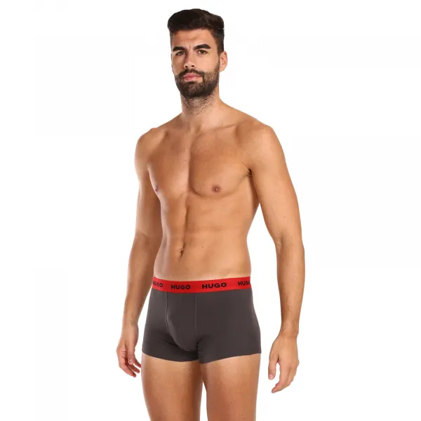 3PACK pánske boxerky HUGO viacfarebné (50469766 031) M, trenky