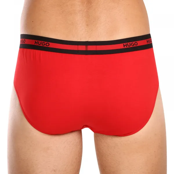 3PACK pánske slipy HUGO viacfarebné (50492378 621) S