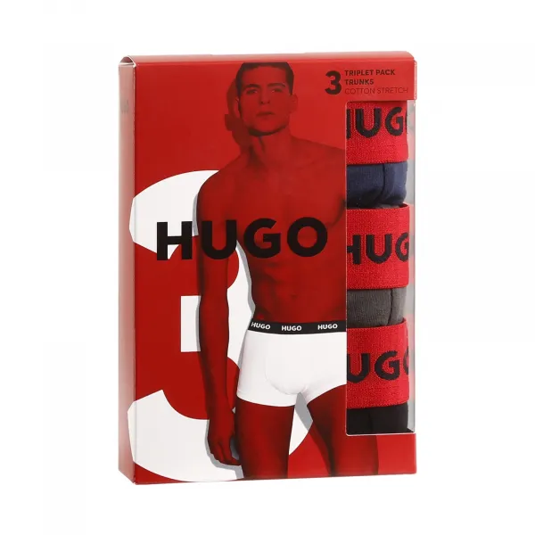 3PACK pánske boxerky HUGO viacfarebné (50469766 031) M, trenky