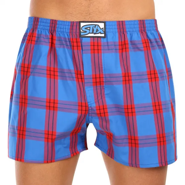 3PACK pánske trenky Styx klasická guma viacfarebné (3A100116) S, trenírky