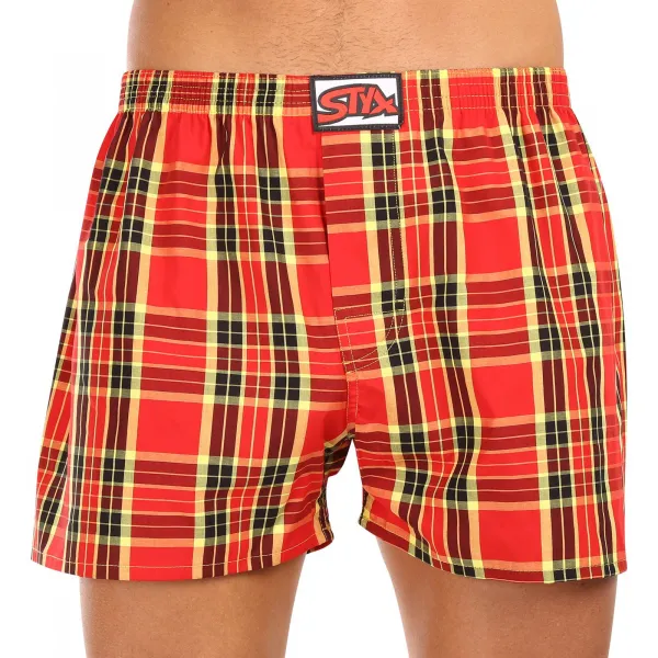3PACK pánske trenky Styx klasická guma viacfarebné (3A100618) M, trenírky