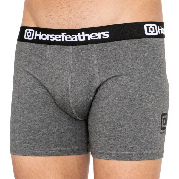 3PACK pánske boxerky Horsefeathers Dynasty heather antracite (AM067B) S, trenky