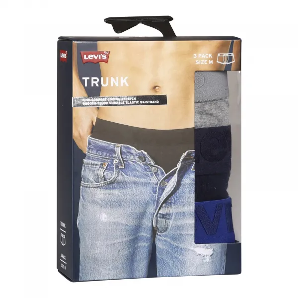 3PACK pánske boxerky Levis viacfarebné (905042001 022) M, trenky
