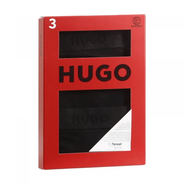 3PACK dámske tangá HUGO čierná (50496893 001) XL