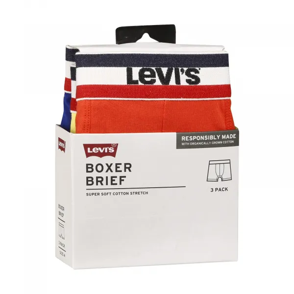 3PACK pánske boxerky Levis viacfarebné (100002870 010) S, trenky